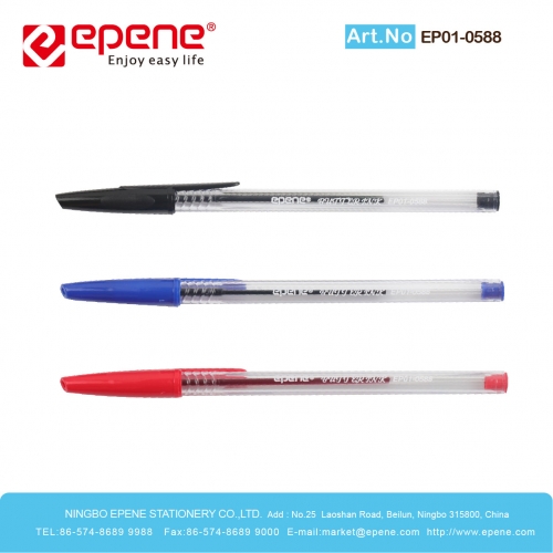 EPENE Ballpoint pen, Transparent barrel ,Butter ink, Non-toxic（EP01-0588）